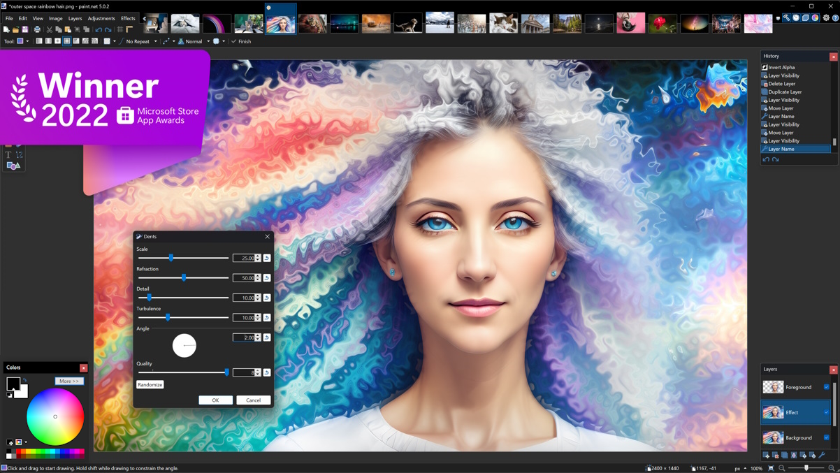 Paint.NET User Interface