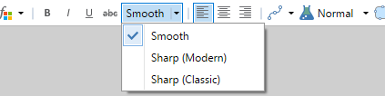 Text Rendering Modes